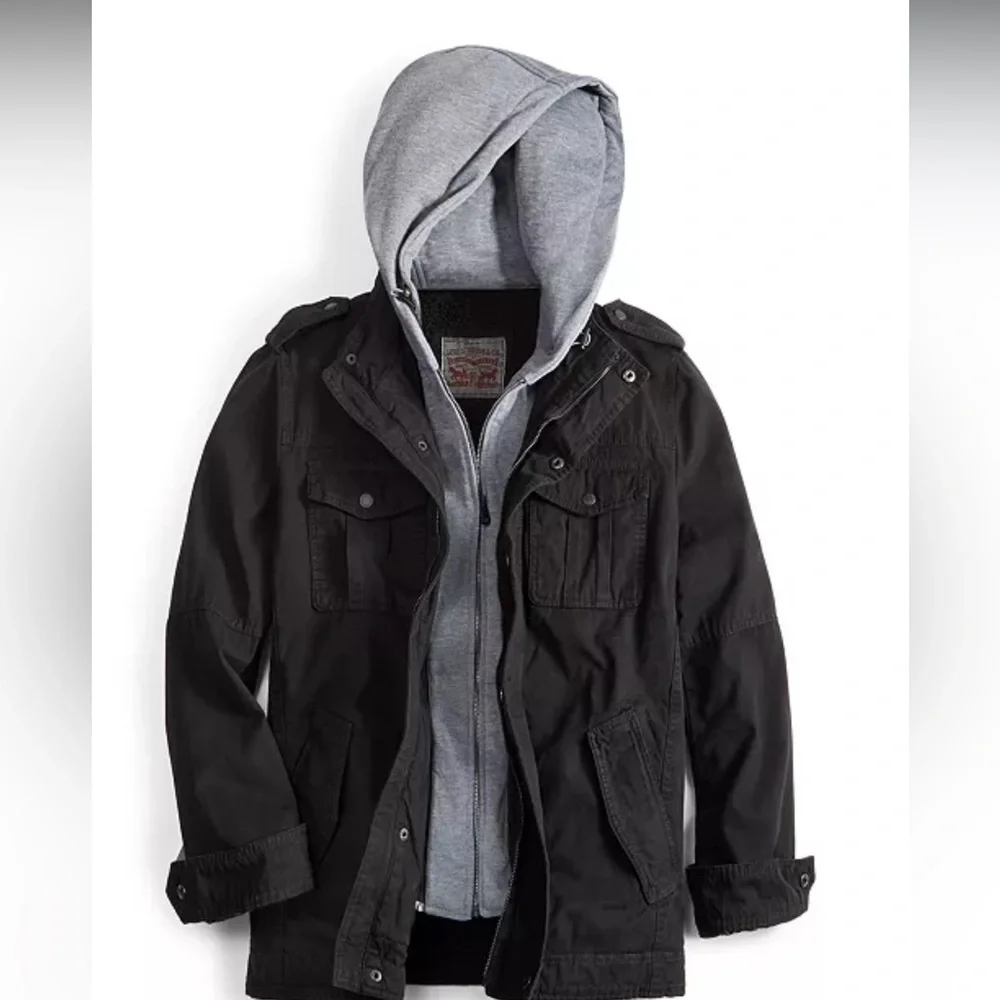 Levi’s Sherpa hooded trucker jacket XL - Picture 2 of 4